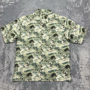 Tommy Bahama Shirt Mens Size S Hawaiian Camp Floral 100% Silk Button Loop Collar